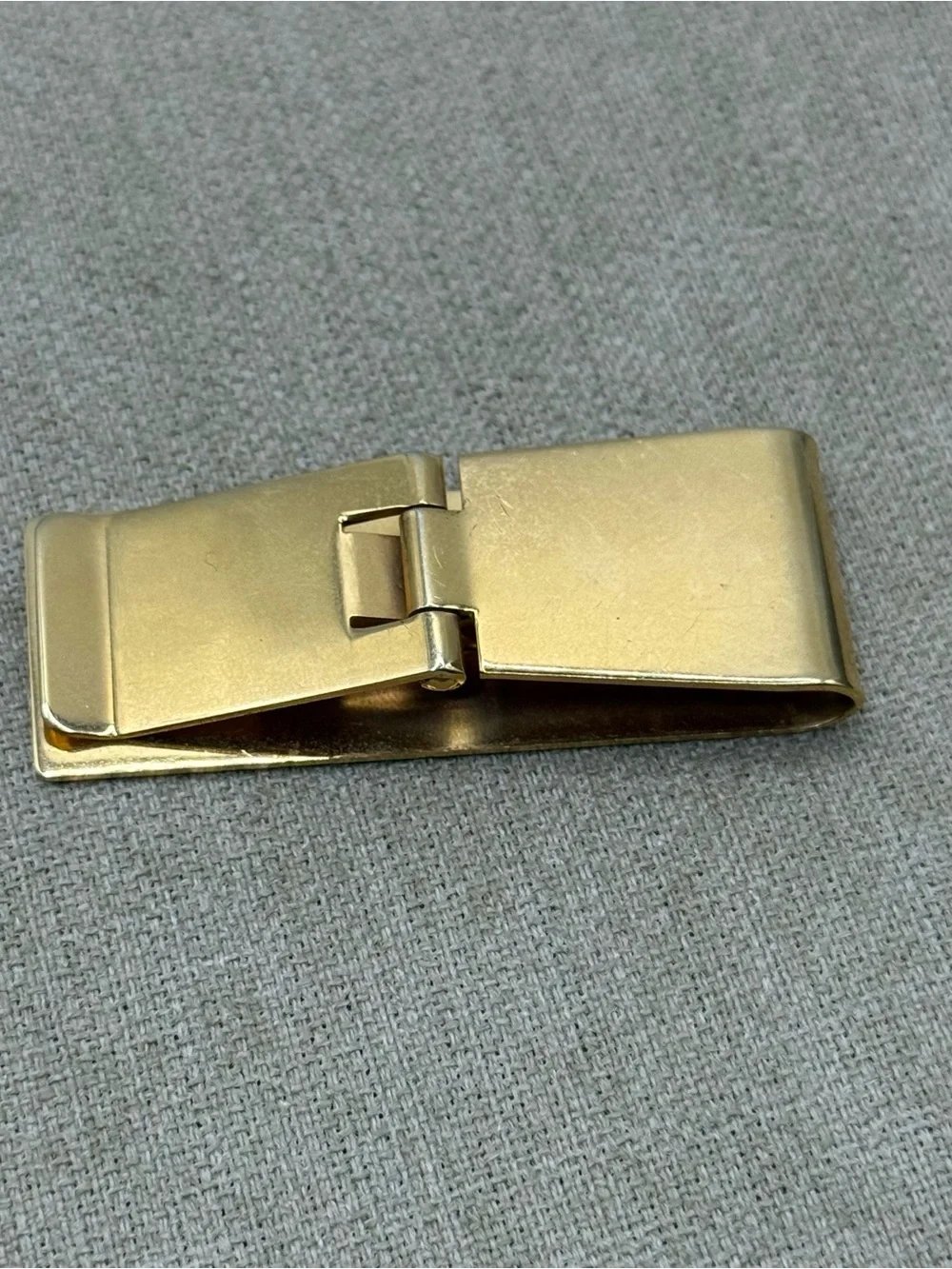 Classic Gold Tone Money Clip with Star Accent